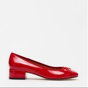 Steve Madden Red Patent Leather Block Heel